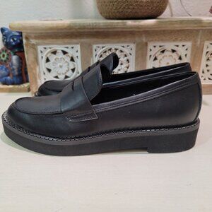 BCBGENERATION Womens Sz 9 Sabin Penny Loafer Padded Chunky Platform Whimsygoth